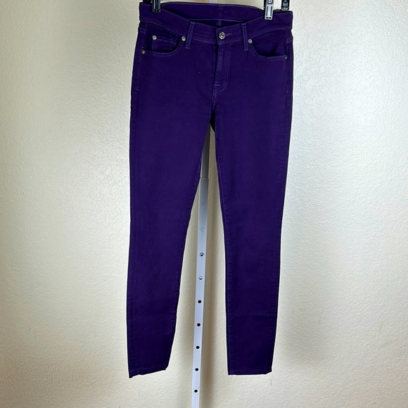 7 For All Mankind Denim - 7 for All Mankind purple skinny jean, 28 NWOT